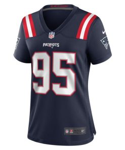 Alternative view of Daniel Ekuale New England Patriots Nike Women's Game Player Jersey - Navy