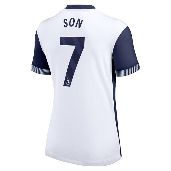 Son Heung-Min Tottenham Hotspur Nike Women's 2024/25 Home Replica Player Jersey - White - Image 4