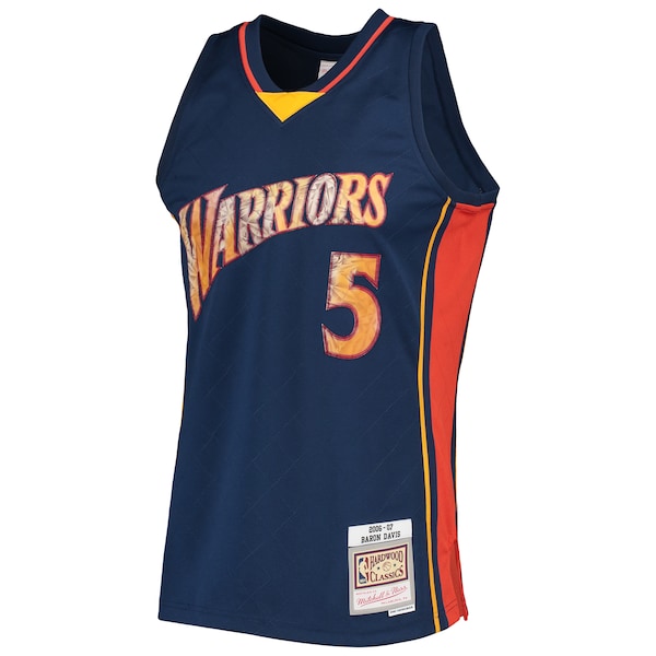 Baron Davis Golden State Warriors 2006/07 Hardwood Classics NBA 75th Anniversary Diamond Swingman Jersey - Royal - Image 2
