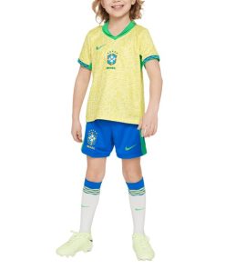 Alternative view of Brazil National Team Nike Preschool 2024 Home Replica Stadium Kit Set - Yellow