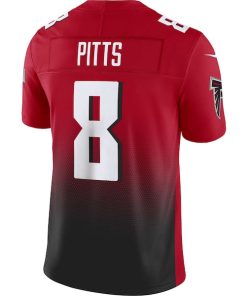Alternative view of Kyle Pitts Atlanta Falcons Nike Vapor F.U.S.E. Limited Jersey - Red/Black/White