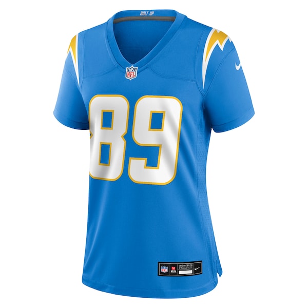 Will Dissly Los Angeles Chargers Nike Women's Team Game Jersey - Powder Blue - Image 2