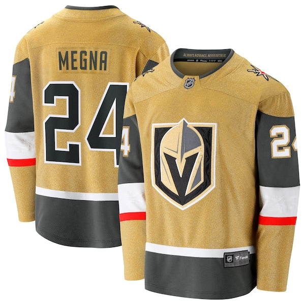 Jaycob Megna Vegas Golden Knights Home Breakaway Jersey - Gold