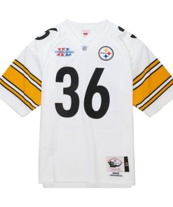 Alternative view of Jerome Bettis Pittsburgh Steelers  2005 Authentic Jersey - White