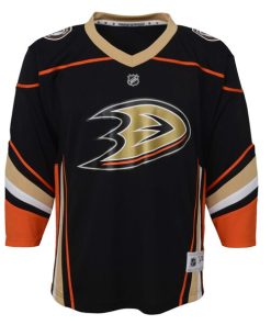 Alternative view of Anaheim Ducks Youth Home Replica Jersey - Black