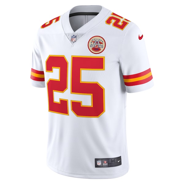 Clyde Edwards-Helaire Kansas City Chiefs Nike Vapor Limited Jersey - White/Red - Image 3