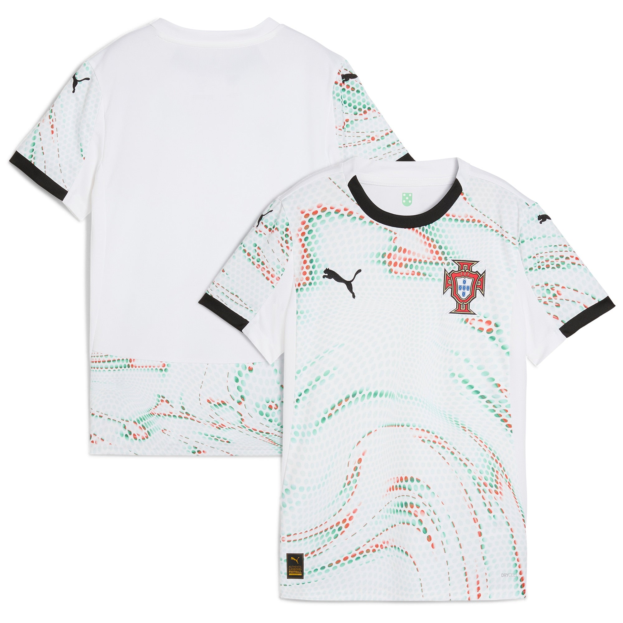 Portugal National Team Puma Women's 2025 Home Replica Jersey - Red/White - Image 8