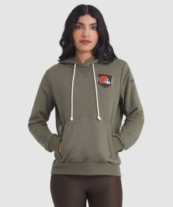 Cleveland Browns Nike Women's 2025 Salute to Service Sideline Standard Issue Dri-FIT Hoodie - Olive