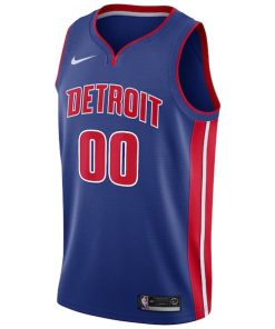 Alternative view of Detroit Pistons Nike Swingman Custom Jersey Blue - Icon Edition