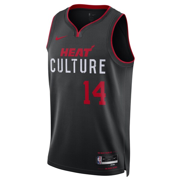 Tyler Herro Miami Heat Nike Unisex 2023/24 Swingman Jersey - Black - City Edition - Image 2