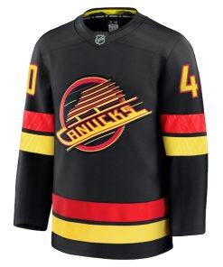 Alternative view of Elias Pettersson Vancouver Canucks  Alternate Premium Jersey - Black