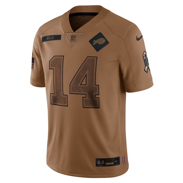 Stefon Diggs Buffalo Bills Nike 2023 Salute To Service Limited Jersey - Brown - Image 2