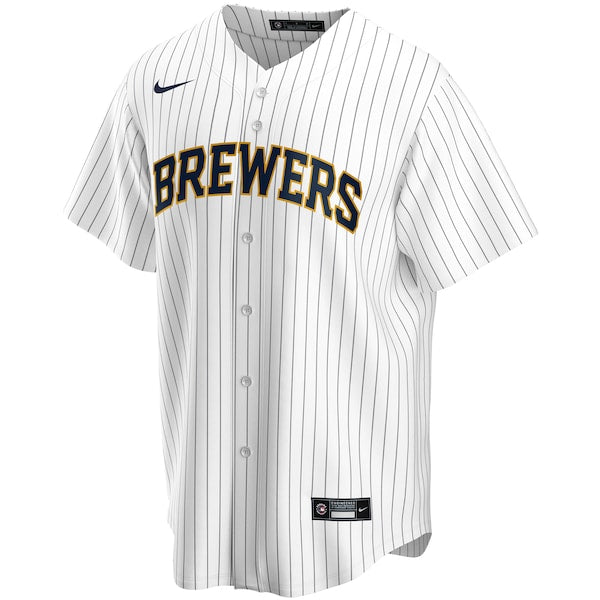 Milwaukee Brewers Nike Youth Home Replica Team Jersey - White - Image 2