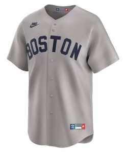 Alternative view of Carl Yastrzemski Boston Red Sox Nike Throwback Cooperstown Collection Limited Jersey - Gray