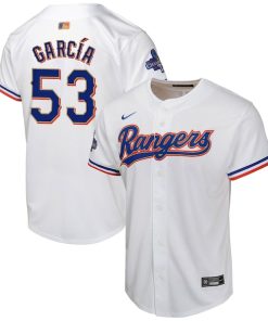 Adolis Garcia Texas Rangers Nike Youth 2024 Gold Collection Limited Player Jersey?¨C White
