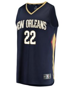 Alternative view of Derik Queen New Orleans Pelicans  Fast Break Replica Jersey - Navy - Icon Edition