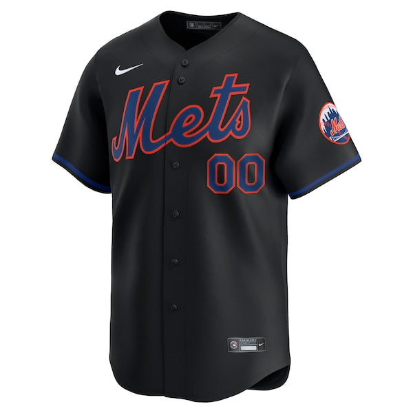 New York Mets Nike Alternate Limited Custom Jersey - Black - Image 2