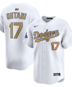 Shohei Ohtani Los Angeles Dodgers Nike 2025 Gold Collection Limited Jersey ¨C White