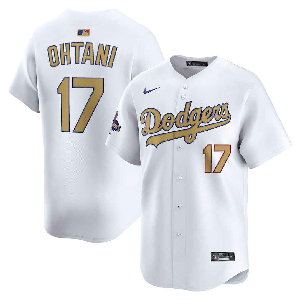 Shohei Ohtani Los Angeles Dodgers Nike 2025 Gold Collection Limited Jersey ยจC White