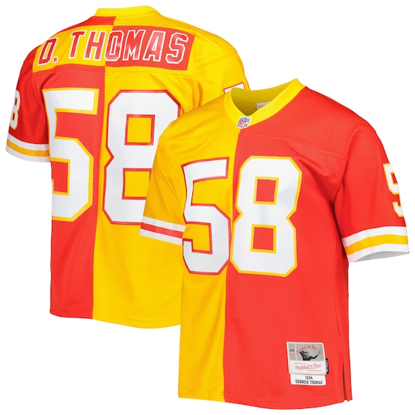 Derrick Thomas Kansas City Chiefs 1994 Split Legacy Replica Jersey - Red/Gold - Image 2