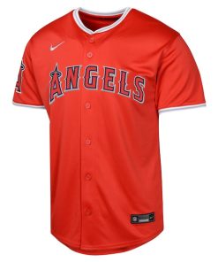 Alternative view of Los Angeles Angels Nike Youth Alternate Limited Jersey - Red