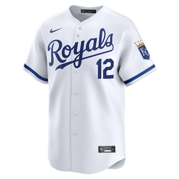 Nick Loftin Kansas City Royals Nike Home Limited Player Jersey - White - Image 2