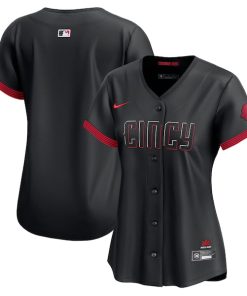 Cincinnati Reds Nike Women's City Connect Elite Jersey - Black