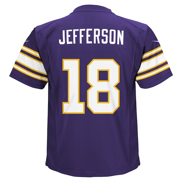 Justin Jefferson Minnesota Vikings Nike Preschool Alternate Game Jersey - Purple - Image 3
