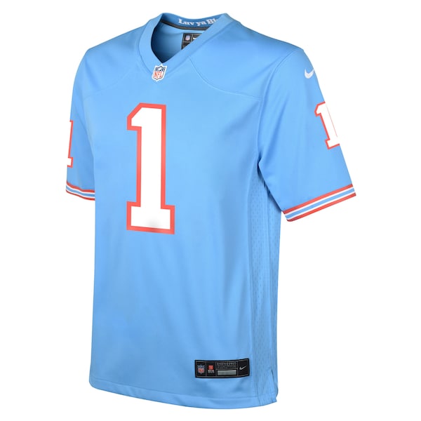 Cameron Ward Tennessee Titans Nike Youth Alternate Game Jersey - Light Blue - Image 2