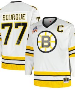 Ray Bourque Boston Bruins Big & Tall Captain Patch Blue Line Player Jersey - White