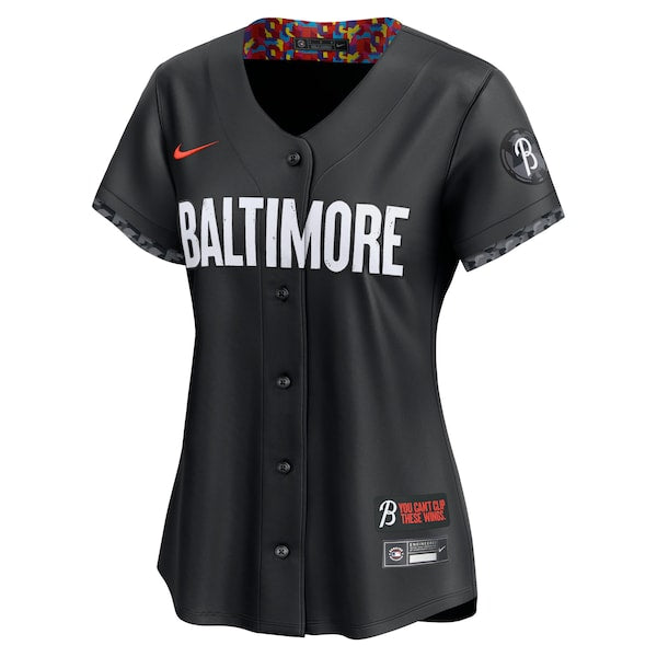 Adley Rutschman Baltimore Orioles Nike Women's City Connect Limited Player Jersey - Black - Image 2