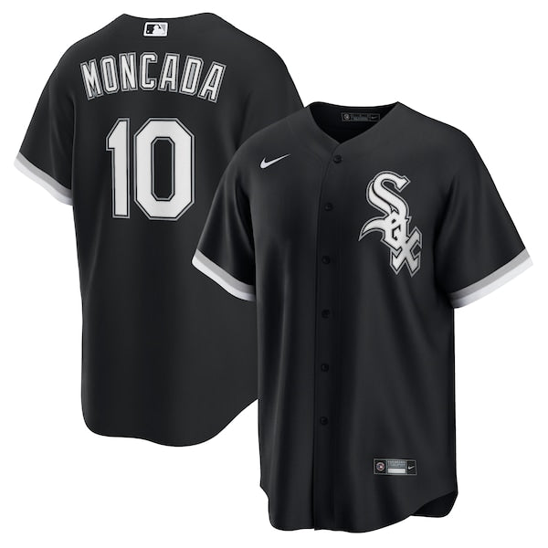 Yoan Moncada Chicago White Sox Nike Alternate Replica Player Name Jersey - Black/White