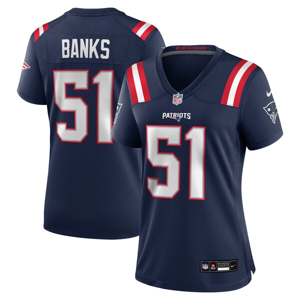 Keshawn Banks New England Patriots Nike Women's Game Jersey - Navy - Image 8