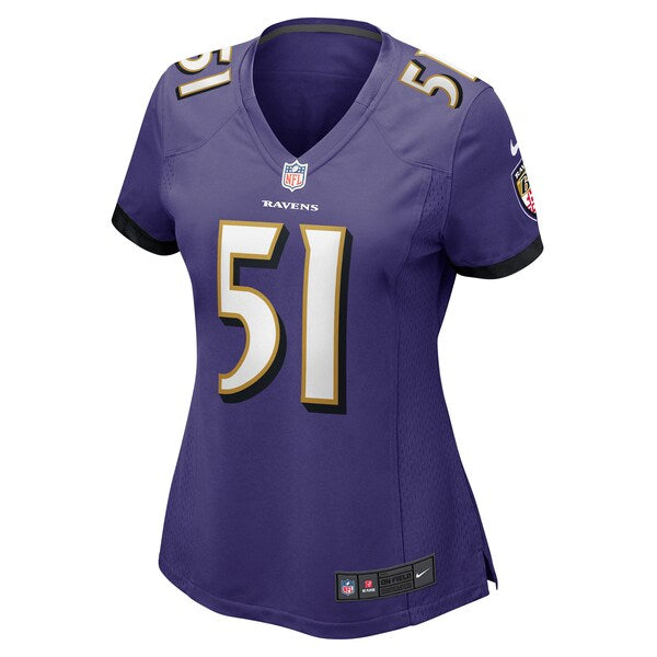 Josh Ross Baltimore Ravens Nike Women's Game Player Jersey - Purple - Image 2