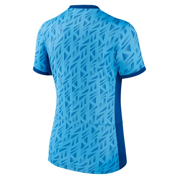 England Women's National Team Nike Women's 2023 Away Stadium Replica Jersey - Light Blue - Image 3