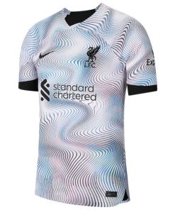 Alternative view of Virgil Van Dijk Liverpool Nike 2022/23 Away Breathe Stadium Replica Player Jersey - White