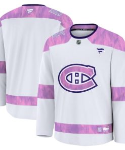 Montreal Canadiens  2024 Hockey Fights Cancer Practice Jersey - White
