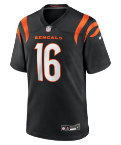 Alternative view of Joe Flacco Cincinnati Bengals Nike Team Game Jersey -  Black