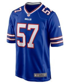 Alternative view of A.J. Epenesa Buffalo Bills Nike Game Player Jersey - Royal