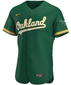 Alternative view of Oakland Athletics Nike Authentic Team Jersey - Kelly Green