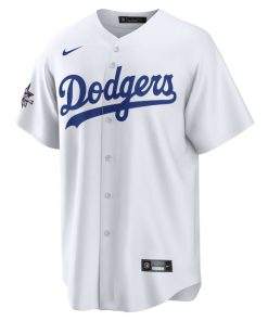 Alternative view of Los Angeles Dodgers Nike 2025 MLB All-Star Game Home Replica Jersey - White