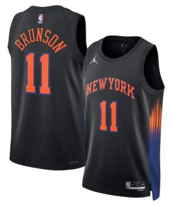 Jalen Brunson New York Knicks Jordan Brand Unisex  Swingman Jersey - Statement Edition - Black