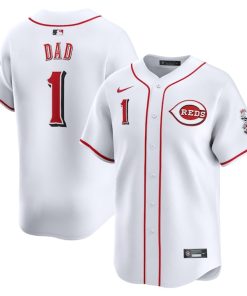 Cincinnati Reds Nike #1 Dad Home Limited Jersey - White