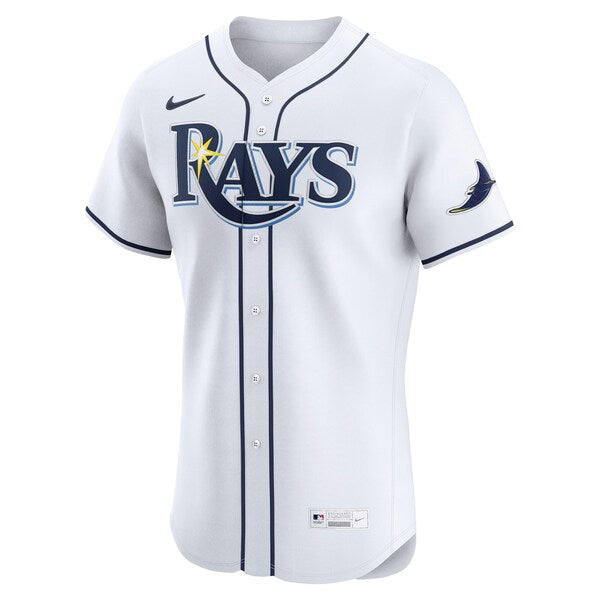 Tampa Bay Rays Nike Home Elite Jersey - White/Light Blue - Image 3