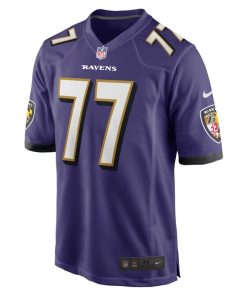Alternative view of Daniel Faalele Baltimore Ravens Nike Player Game Jersey - Purple