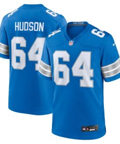 Bryan Hudson Detroit Lions Nike Game Jersey -  Blue