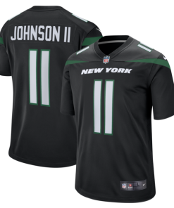 Jermaine Johnson II New York Jets Nike Alternate Game Jersey - Stealth Black