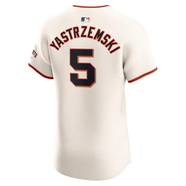 Mike Yastrzemski San Francisco Giants Nike Home Elite Player Jersey - Cream - Image 3