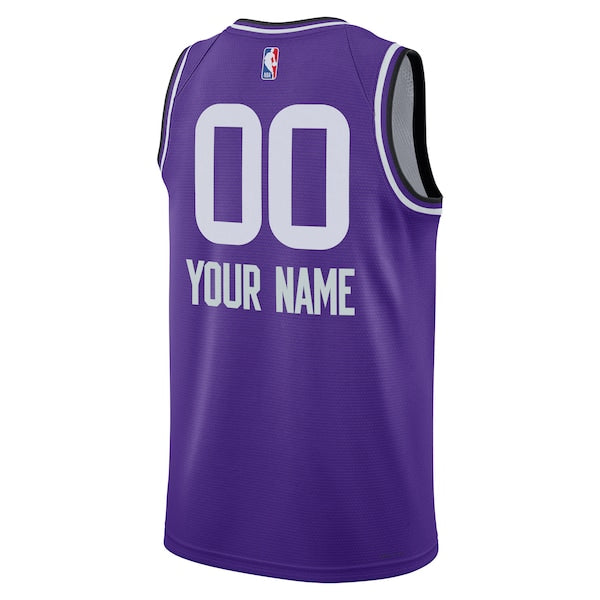 Utah Jazz Nike Unisex 2023/24 Custom Swingman Jersey - Purple - City Edition - Image 3