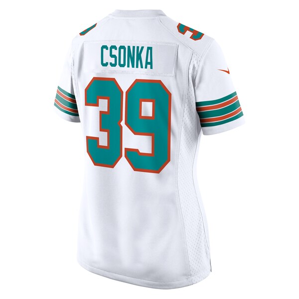 Larry Csonka Miami Dolphins Nike Women's Retired Player Jersey - White/Aqua - Image 4